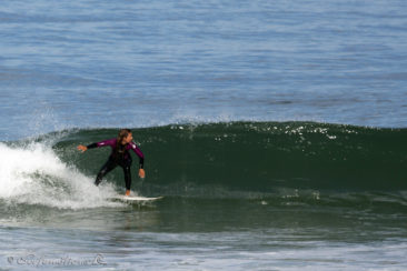 Yvonne surfing secret spot